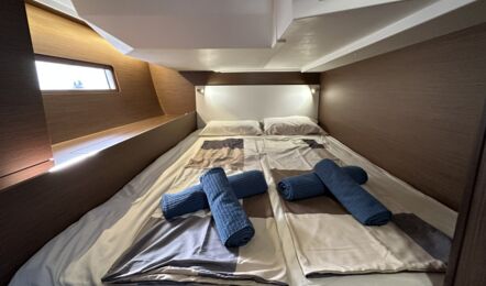 Achterkabine Steuerbord der Oceanis 51.1 "Flipper" in Can Pastilla auf Mallorca