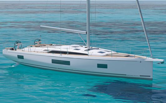 Steuerbord Aussenaufnahme einer Oceanis 52
