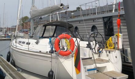 Heck Aussenaufnahme der Dufour 40e Performance „Passion“ in Flensburg