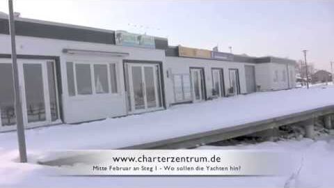 Schnee bei Yachtcharter Ostsee
