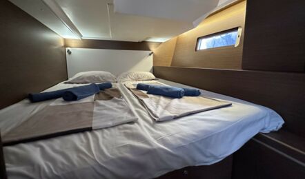Achterkabine Backbord der Oceanis 51.1 "Flipper" in Can Pastilla auf Mallorca