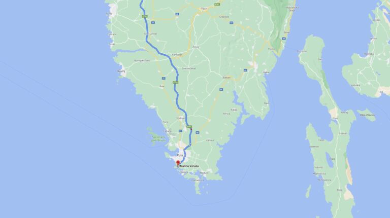 Yachtcharter Pula Anreise