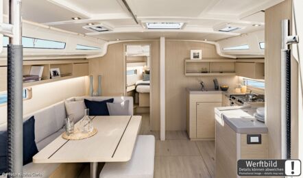Salon Innenaufnahme einer Oceanis 40.1 in Punat in Kroatien