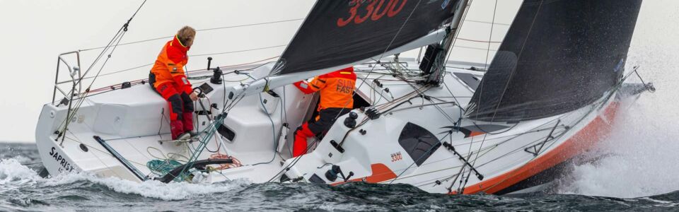 Heck Cockpit Aussenaufnahme einer Sun Fast 3300 in Heiligenhafen