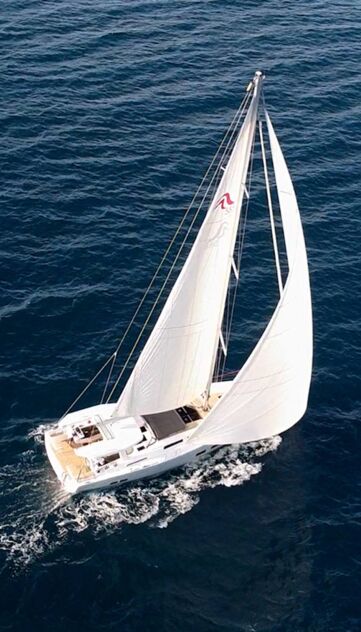 Deck einer Hanse Yacht