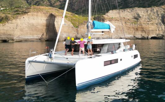 Bug Aussenaufnahme der Leopard 45 „Lady Mara“ in Can Pastilla auf Mallorca
