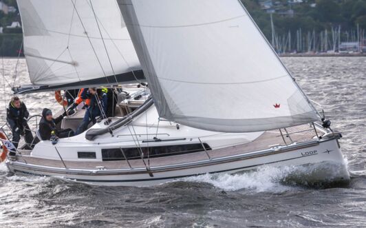 Aussenaufnahme der Bavaria Cruiser 34 Loop in Flensburg