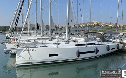 Bug Aussenaufnahme einer Hanse 460 in Can Pastilla auf Mallorca