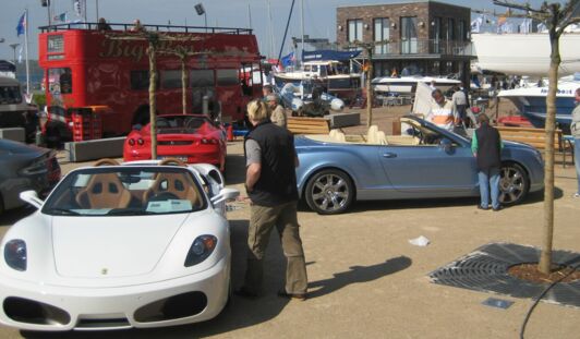 Parkplätze für ihre Yachtcharter Flensburg in der Marina Sonwik