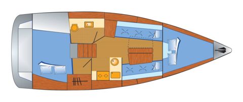 Hanse-315-primavera-schiffsriss