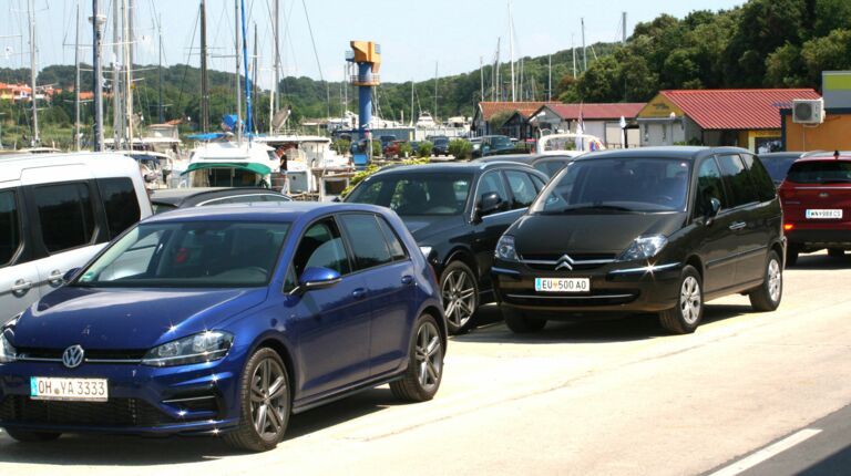 Parken in Marina Veruda in Pula